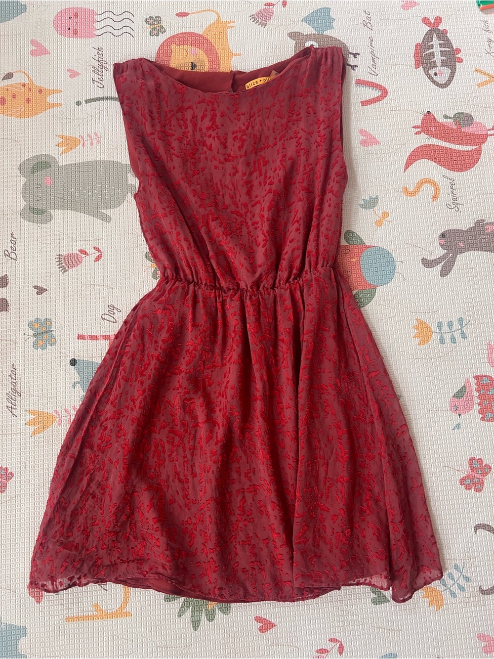 Alice and Olivia Burnt Orange Dress